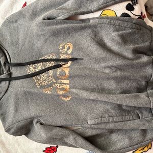 gray adidas hoodie size small